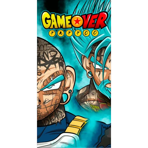 Game Over Tattoo Logo - Square